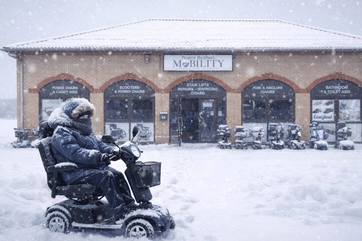 Advice for Mobility Scooter use in the winter from Pearce Healthcare & Mobility